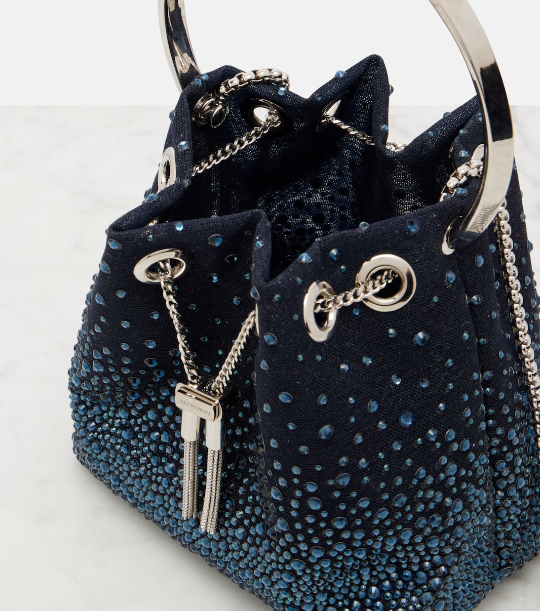 Bucket Bag Bon Bon mit Kristallen | Jimmy Choo