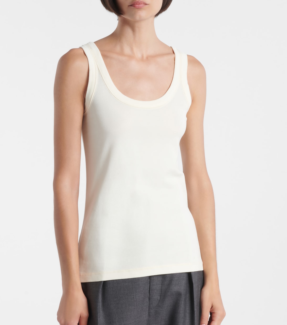 Cotton jersey tank top | Lemaire