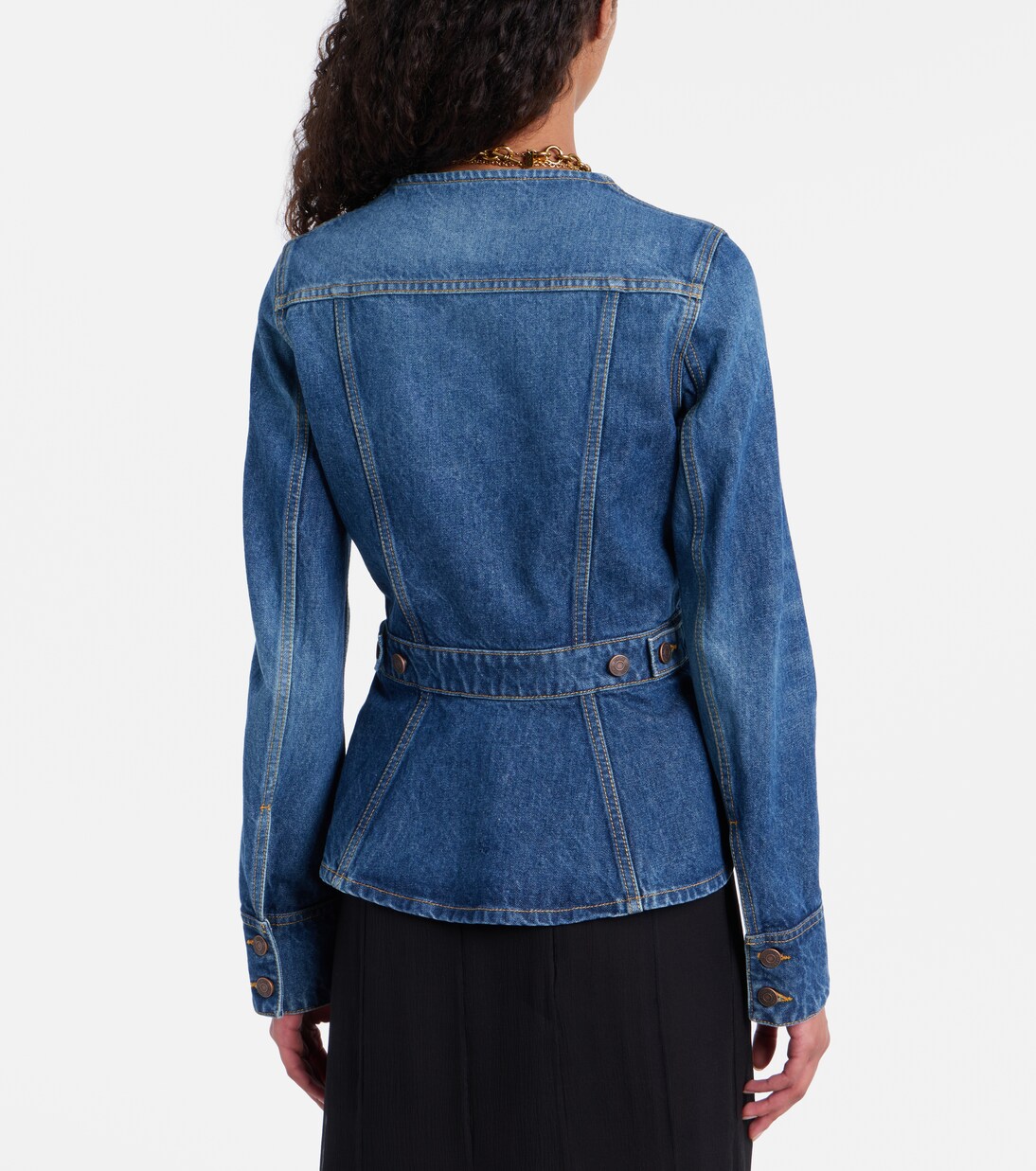 Peplum denim jacket | Chloé