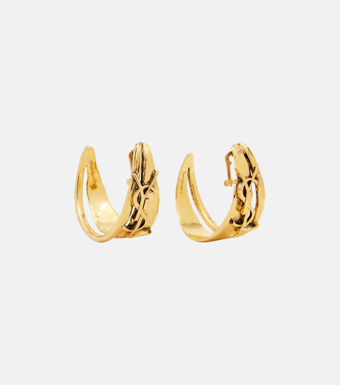 Cassandre clip-on earrings | Saint Laurent