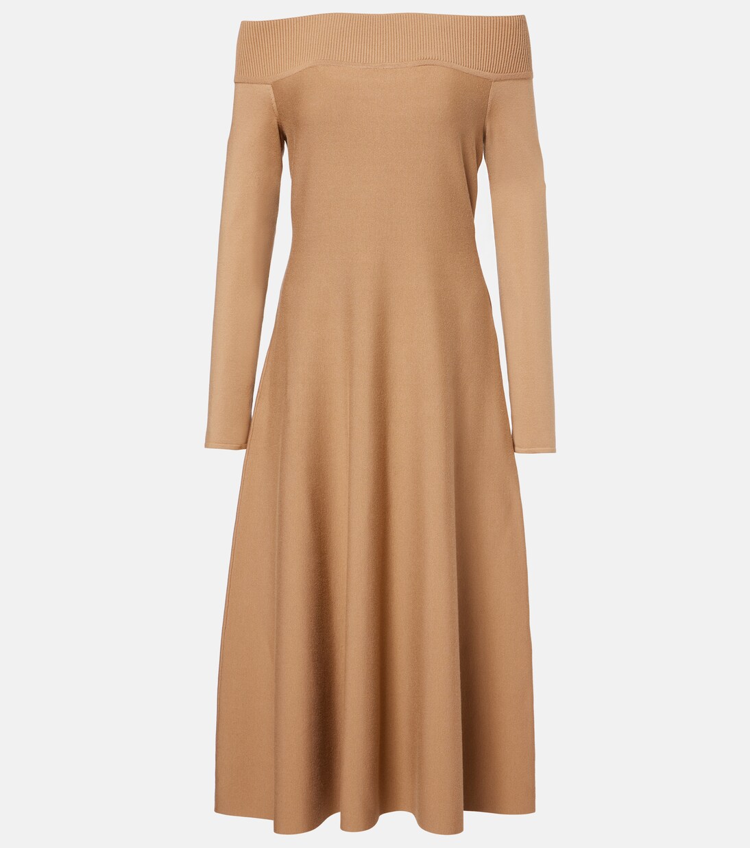 Vestido midi Abrillong en mezcla de cachemir | Ralph Lauren Collection
