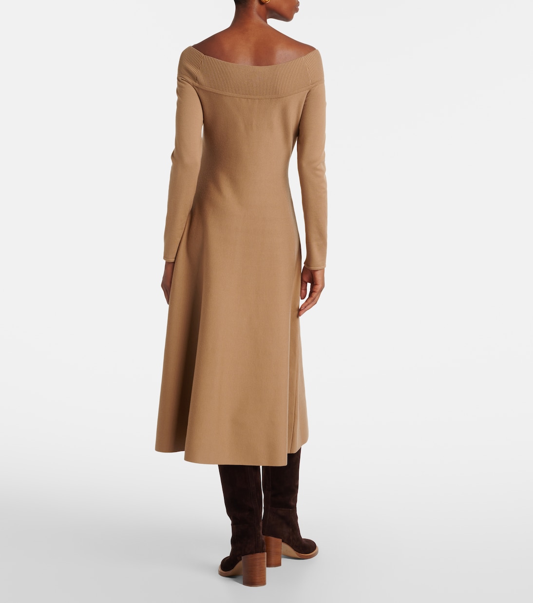 Abito midi Abrillong in misto cashmere | Ralph Lauren Collection