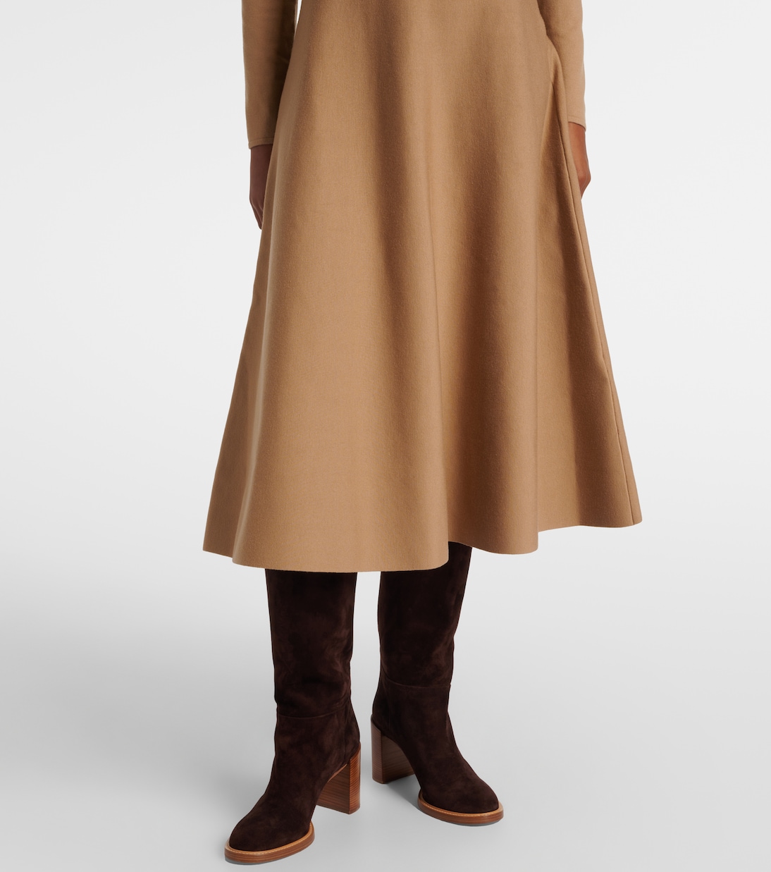 Abito midi Abrillong in misto cashmere | Ralph Lauren Collection