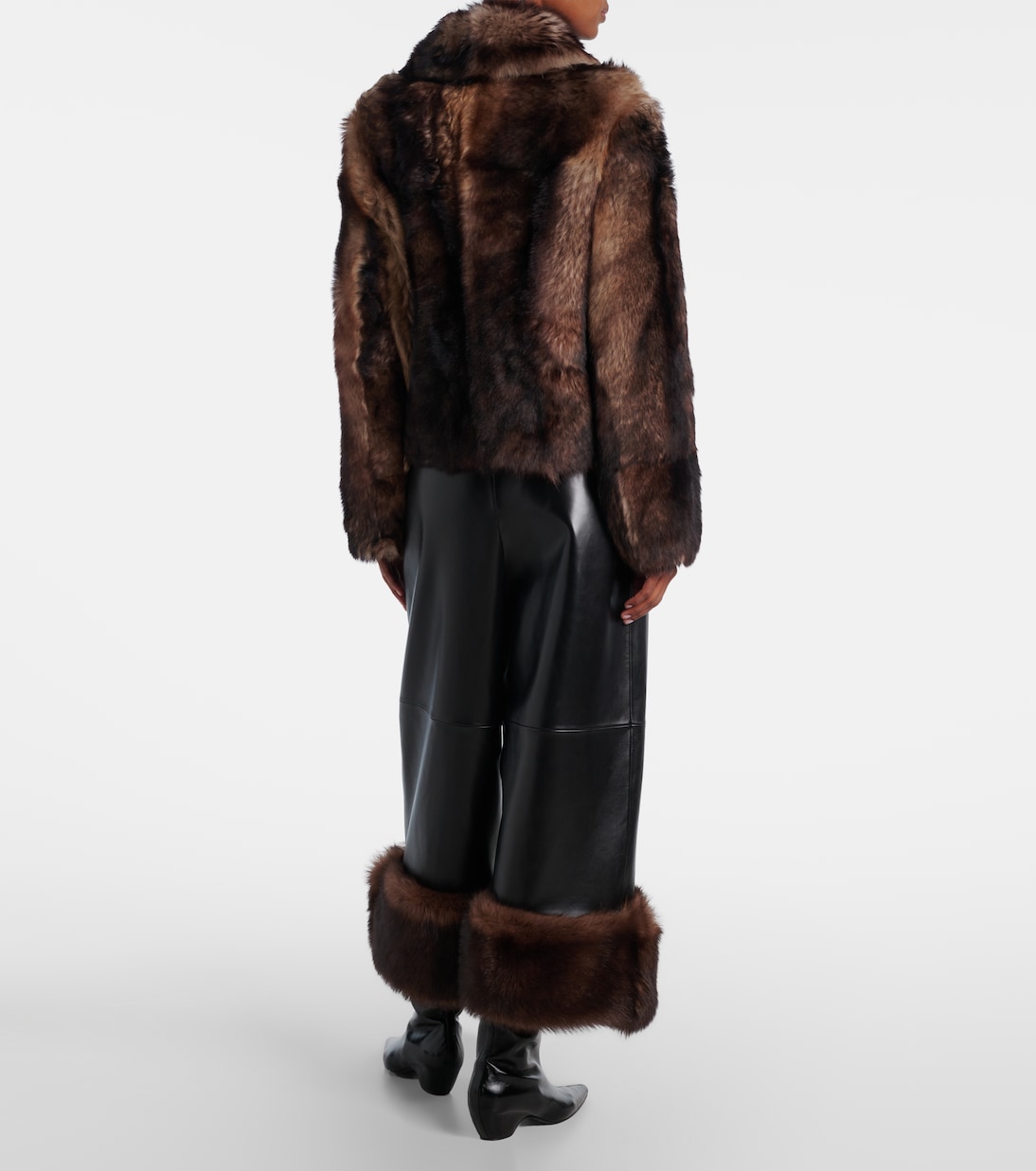 Chaqueta cropped de borrego | Yves Salomon