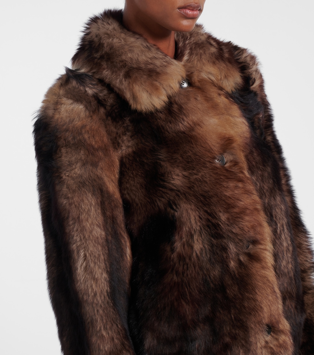 Chaqueta cropped de borrego | Yves Salomon