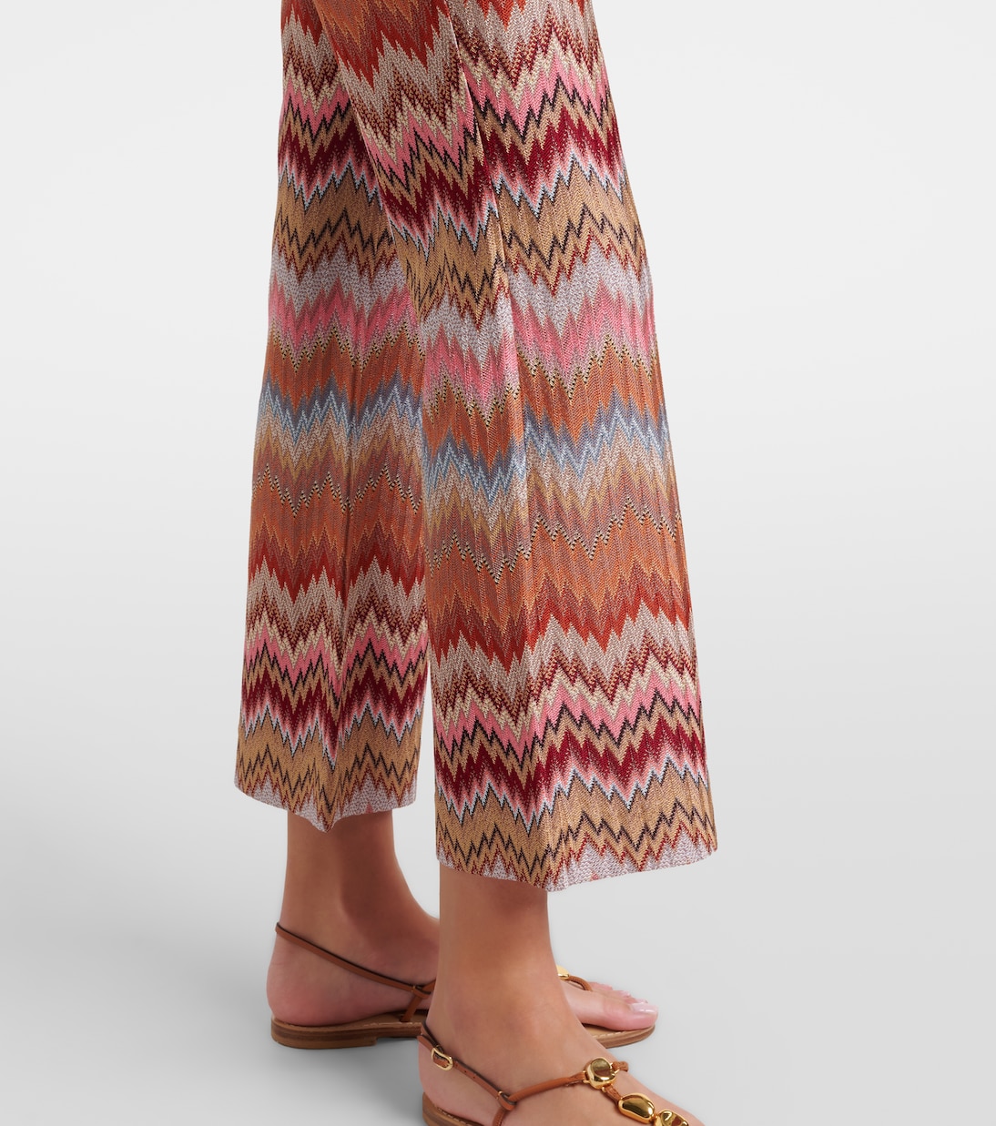 High-Rise-Hose mit Zickzack-Muster | Missoni