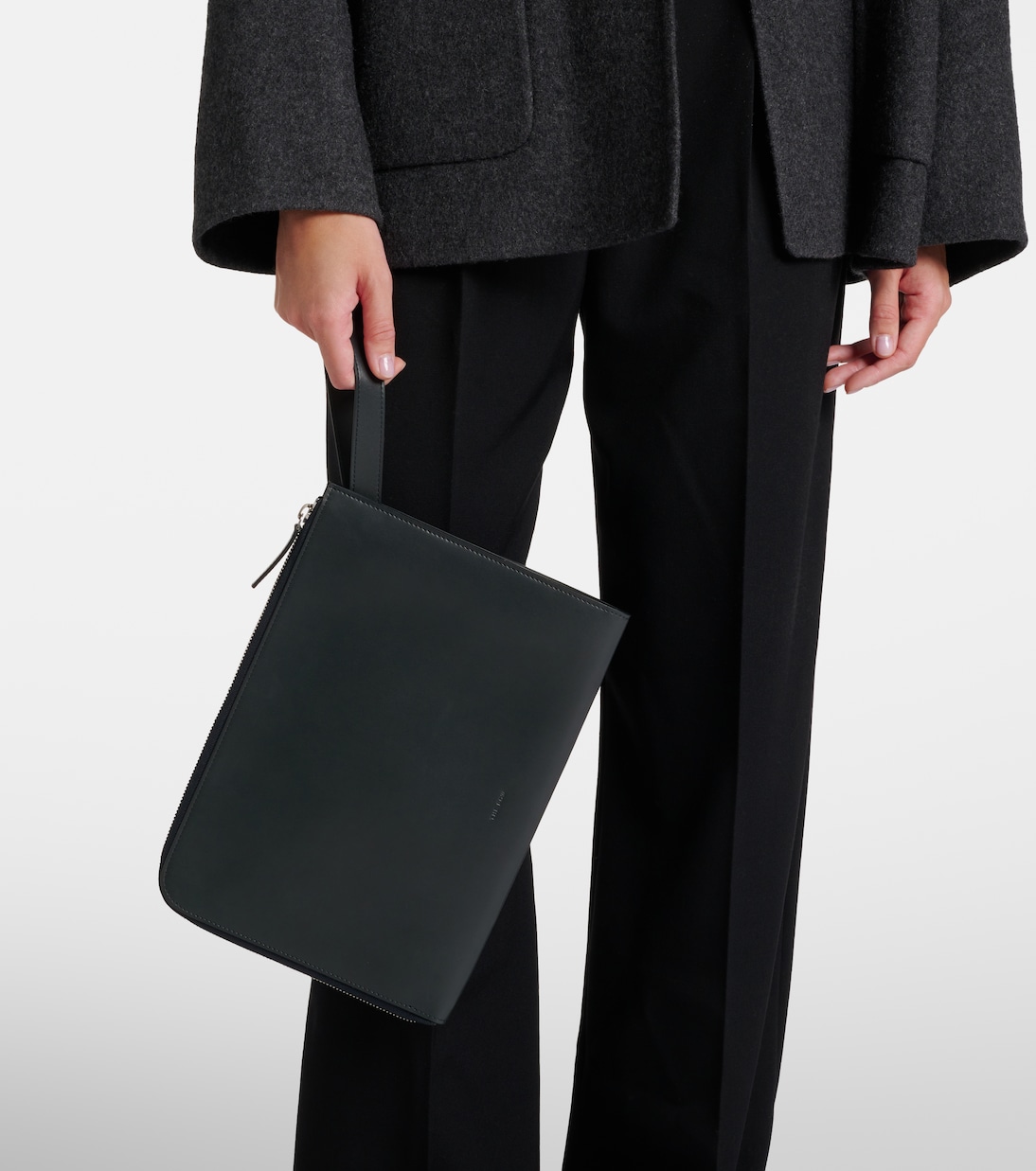 Portfolio leather clutch | The Row