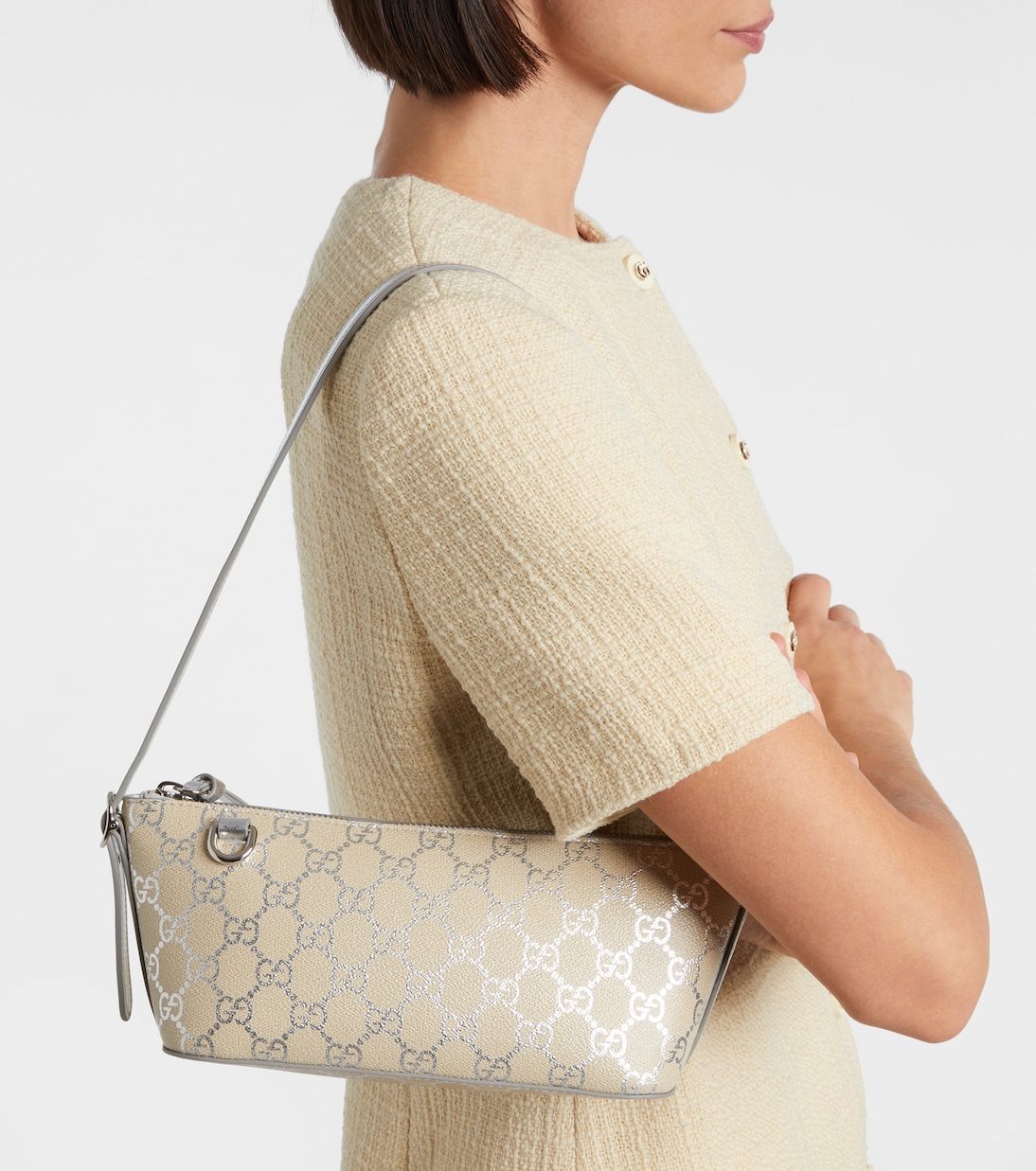 GG Emblem Small shoulder bag | Gucci