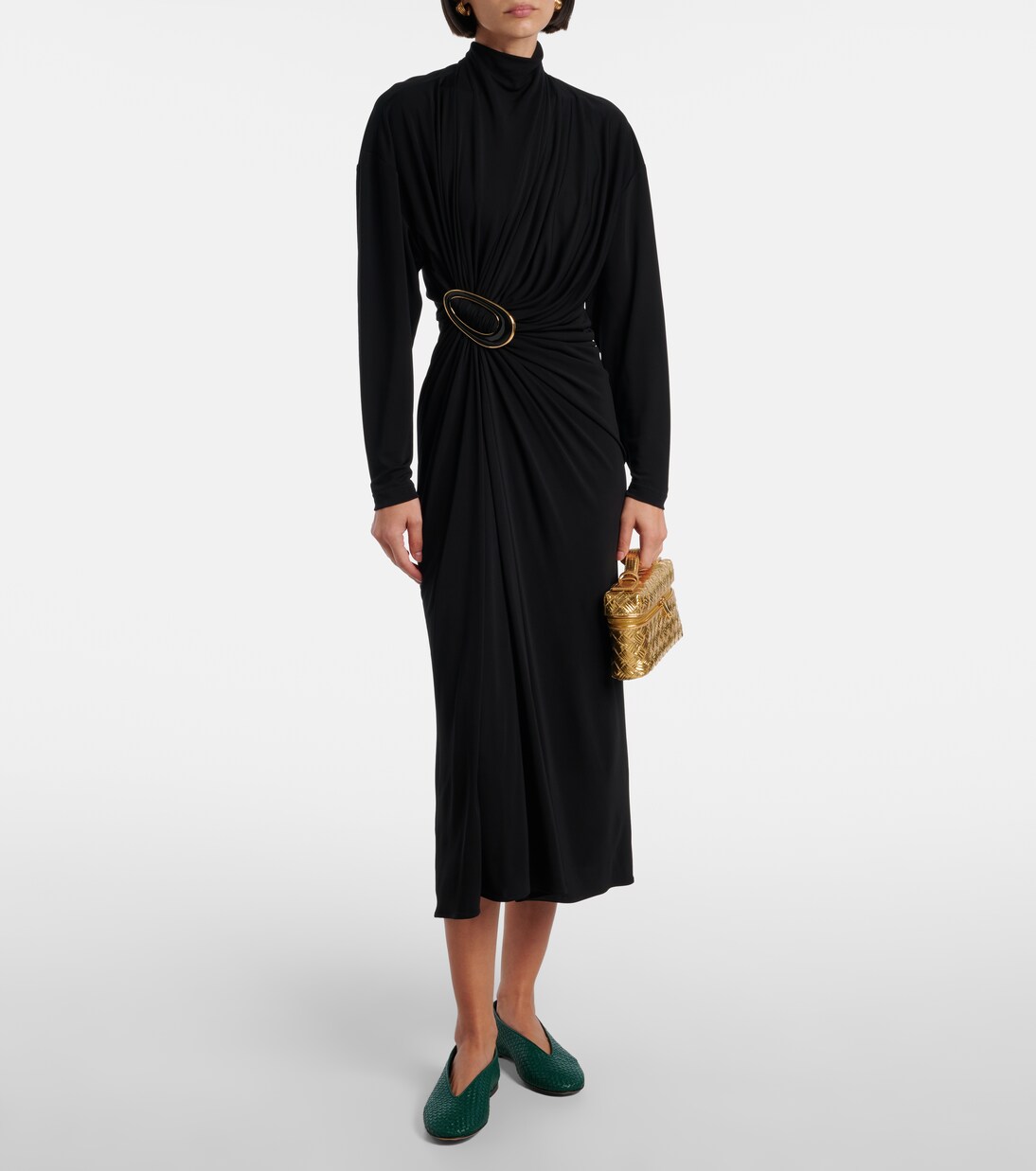 Rosa Intrecciato编织皮革芭蕾舞平底鞋 | Bottega Veneta