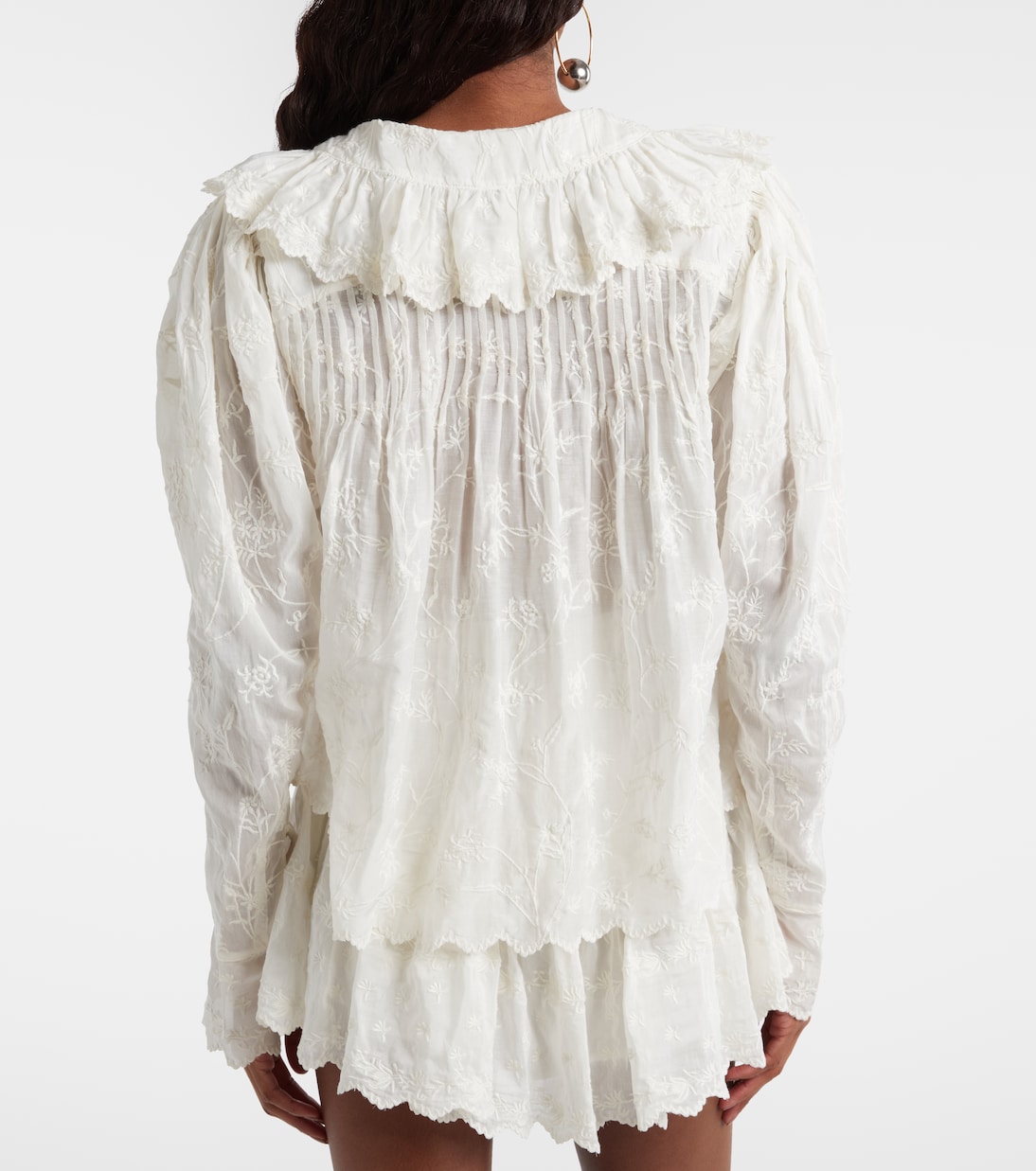 Zelly embroidered cotton and silk blouse | Isabel Marant