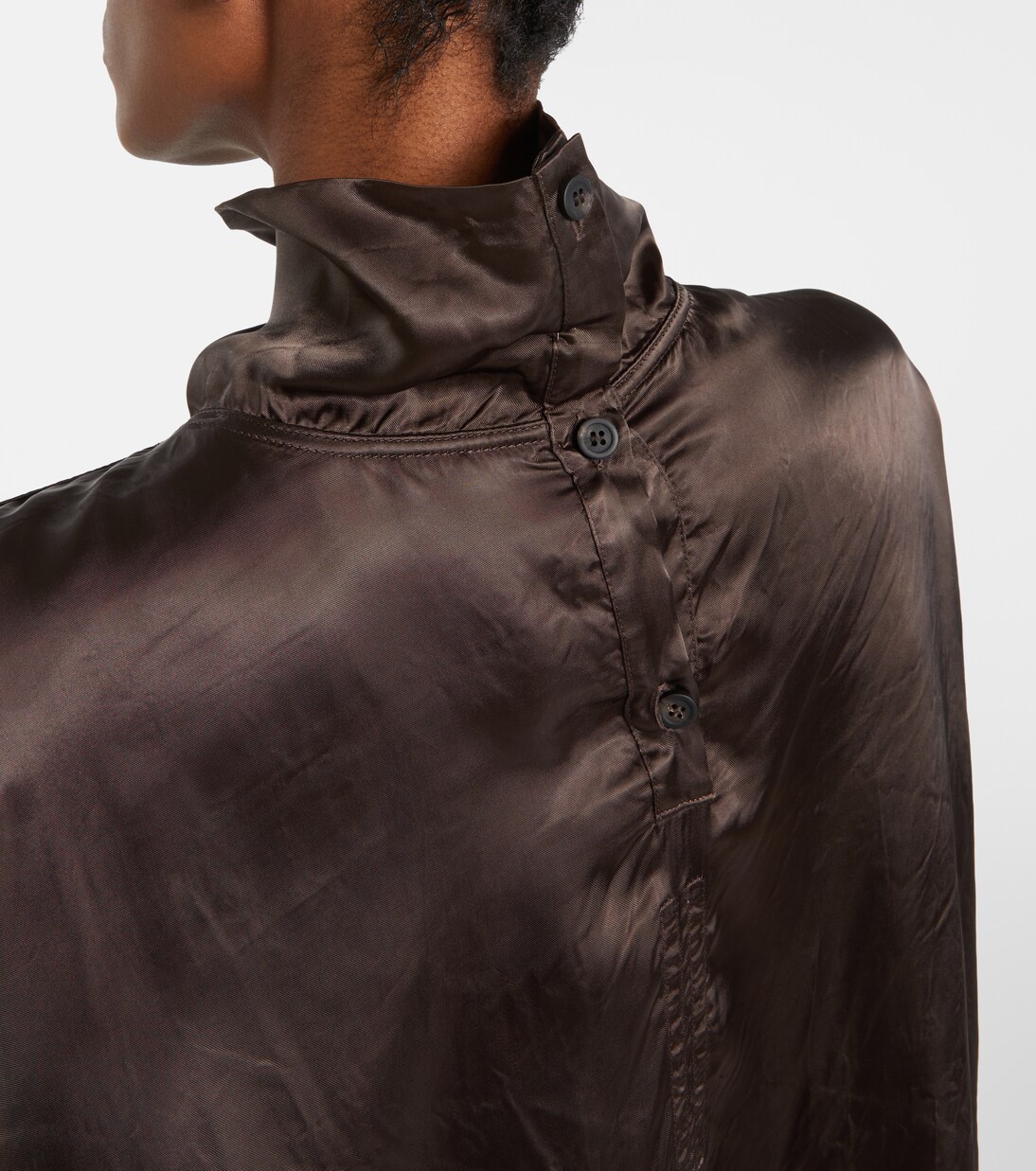 Jumbo Tabard asymmetric satin top | Rick Owens