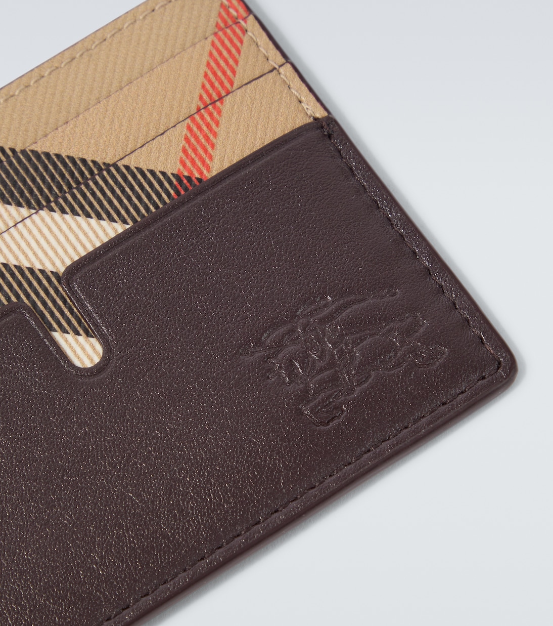 Burberry Check leather card holder | Burberry