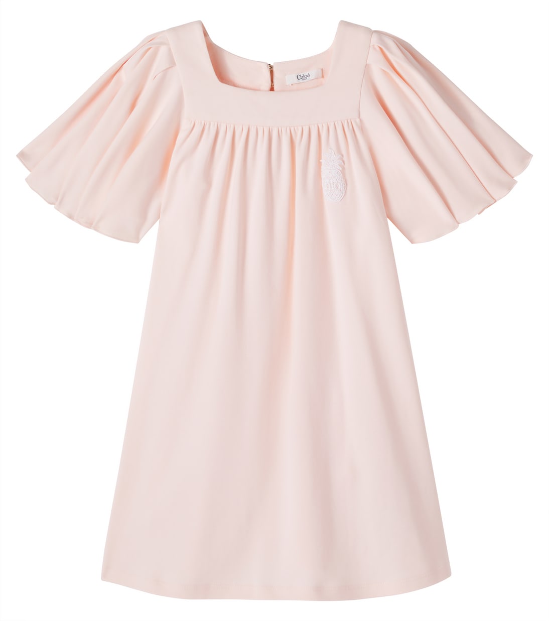Ruffled cotton dress | Chloé Kids