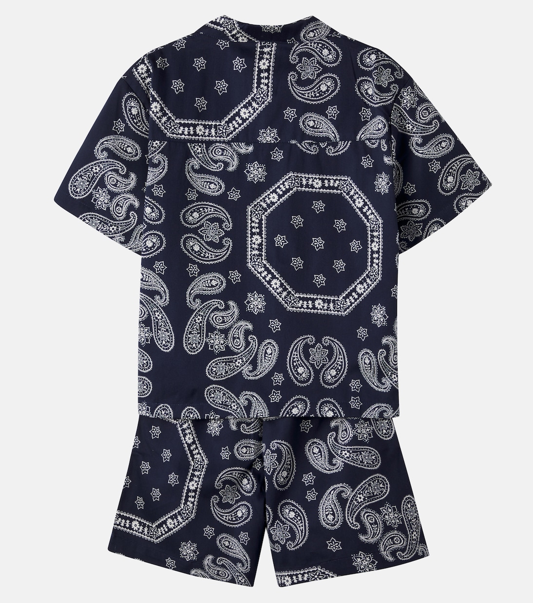 Aster paisley cotton bowling shirt and shorts set | The New Society