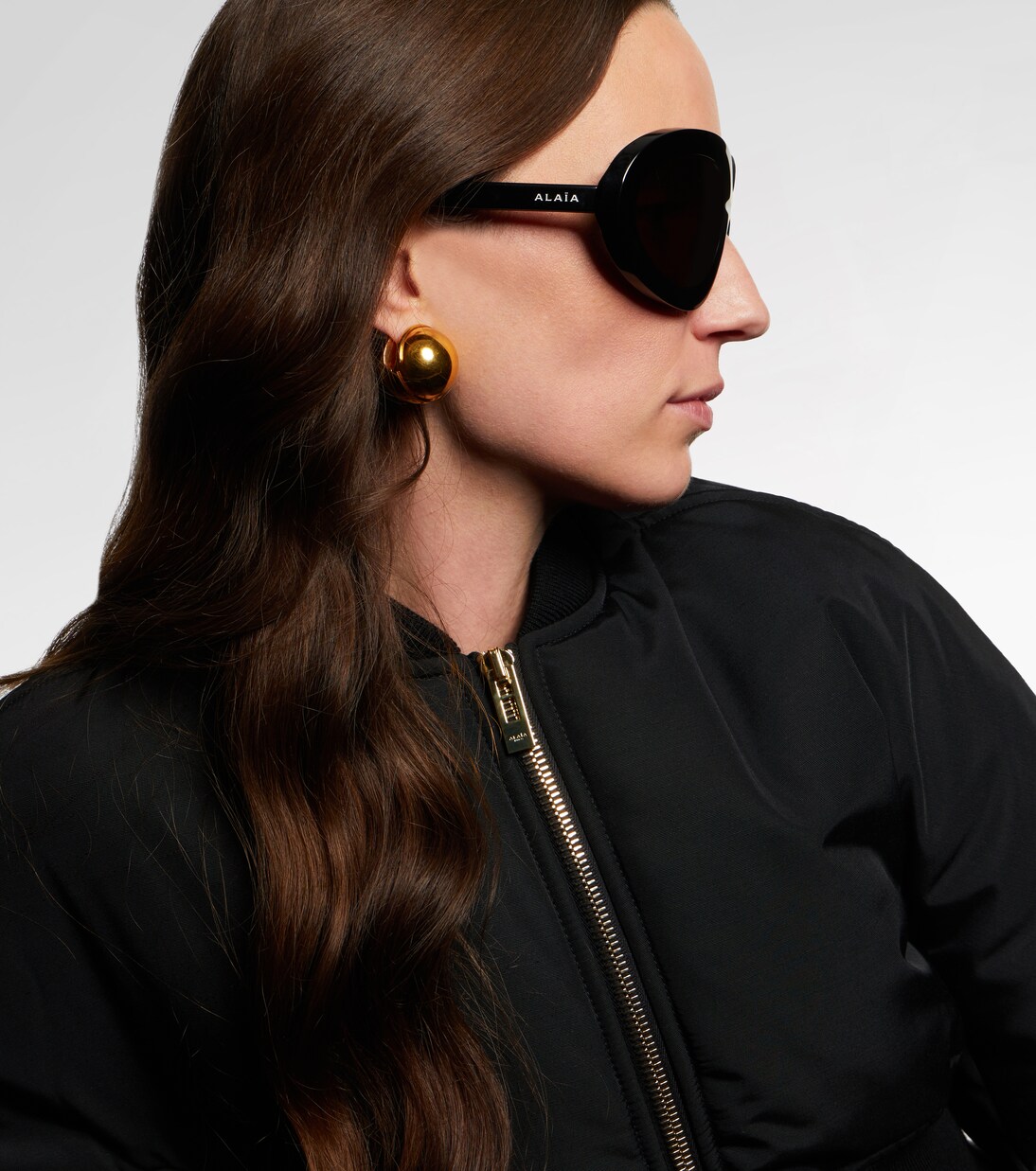 Logo oversized sunglasses | Alaïa