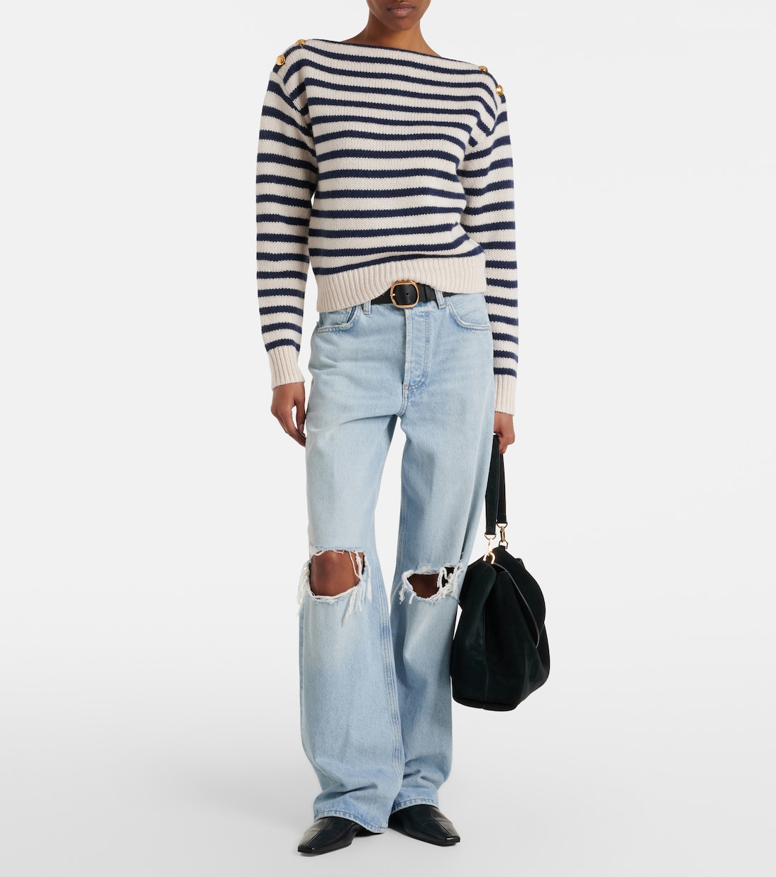 Tandy striped cashmere sweater | Nili Lotan