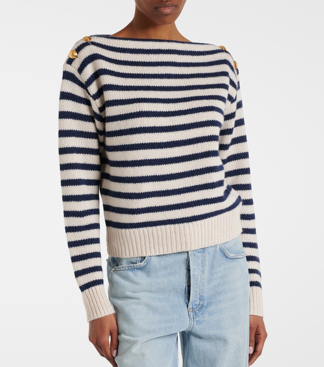 Tandy striped cashmere sweater | Nili Lotan