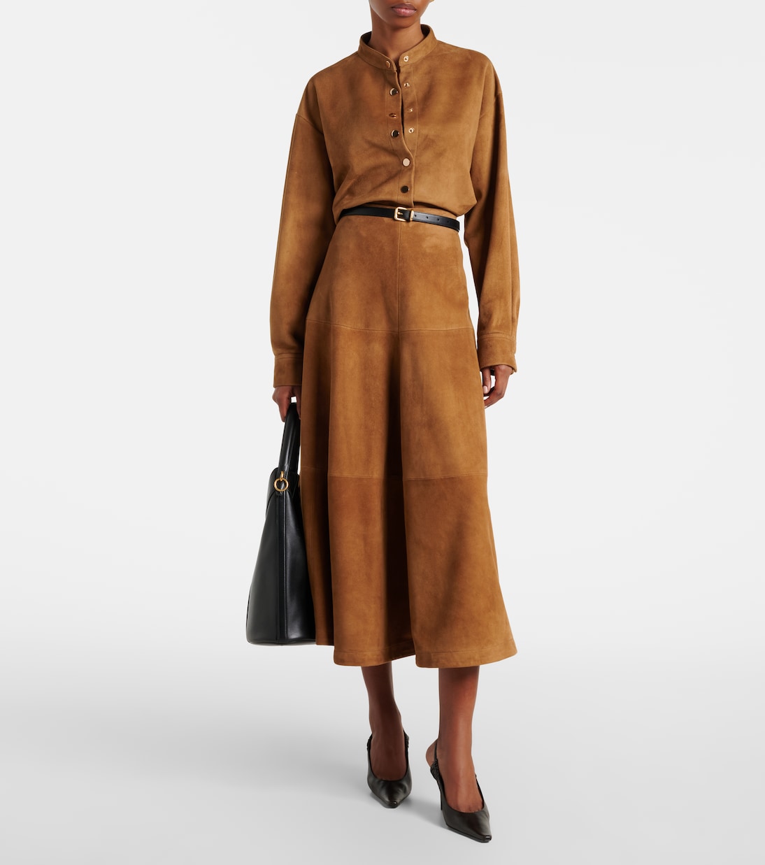 Lucien suede cropped jacket | Nour Hammour