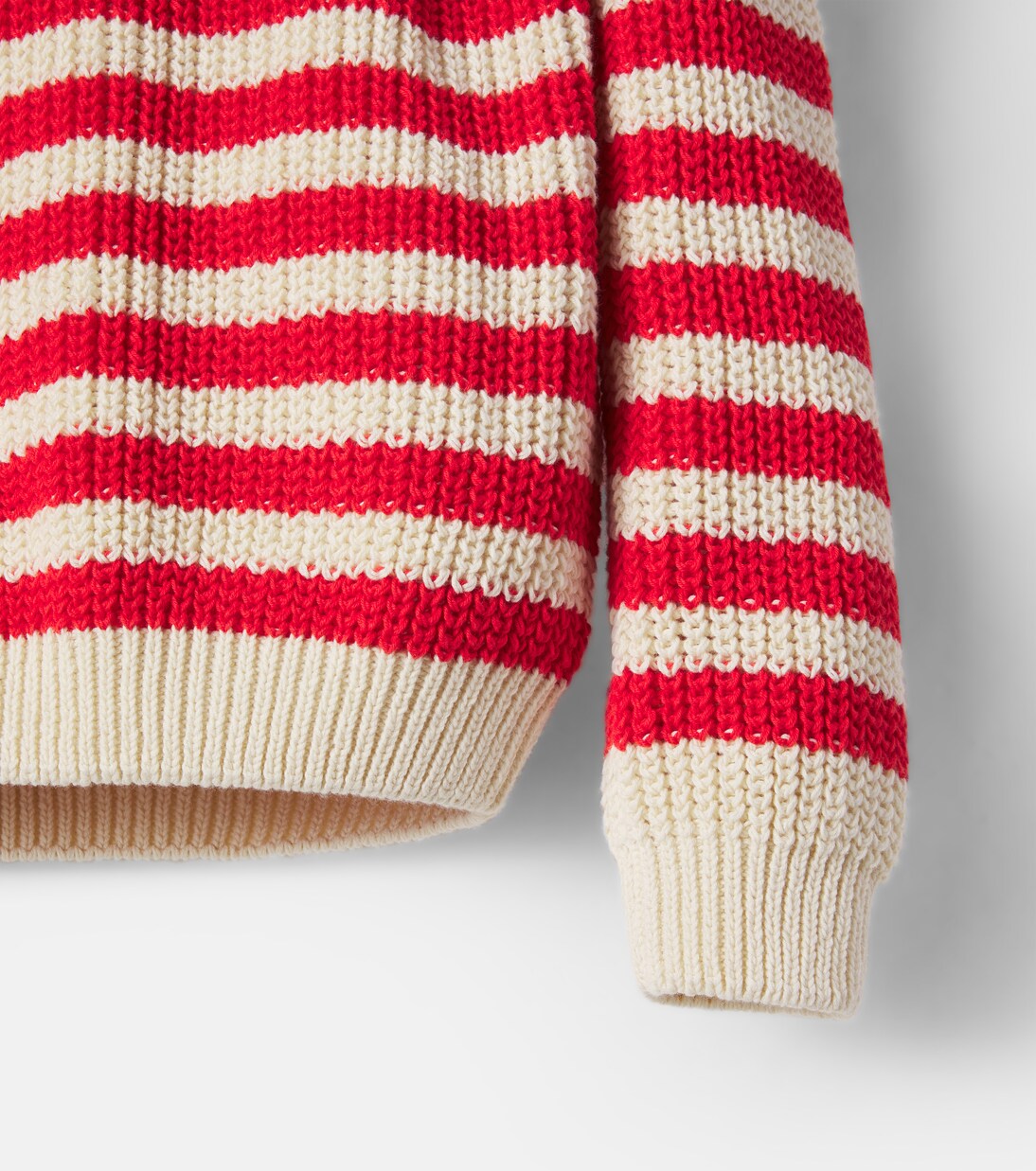 Reed striped cotton sweater | Cozmo
