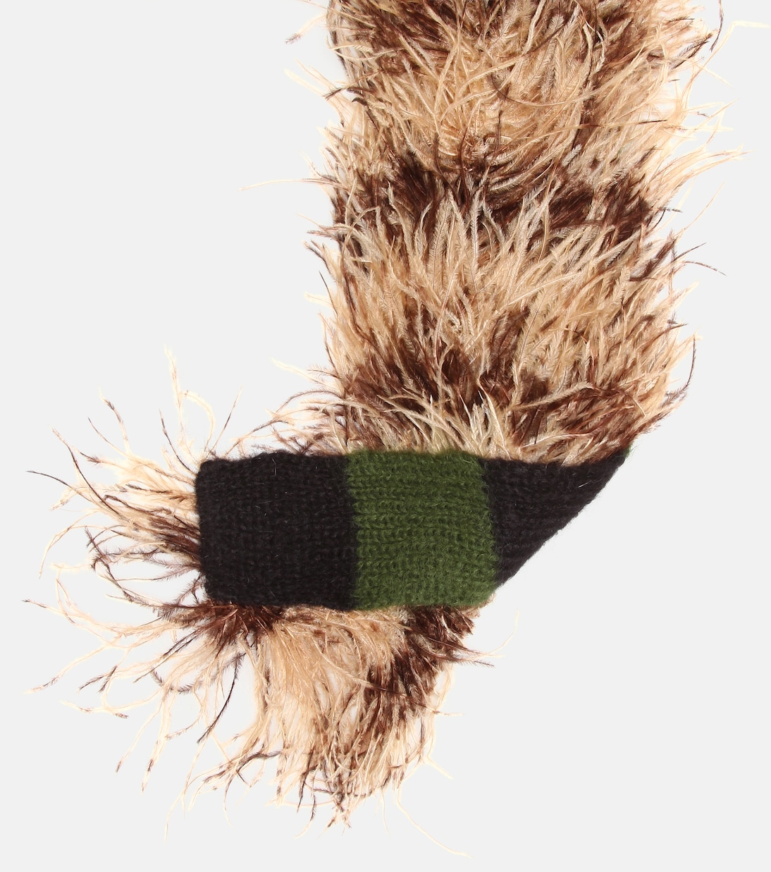 Feather, mohair and wool-blend scarf | Miu Miu