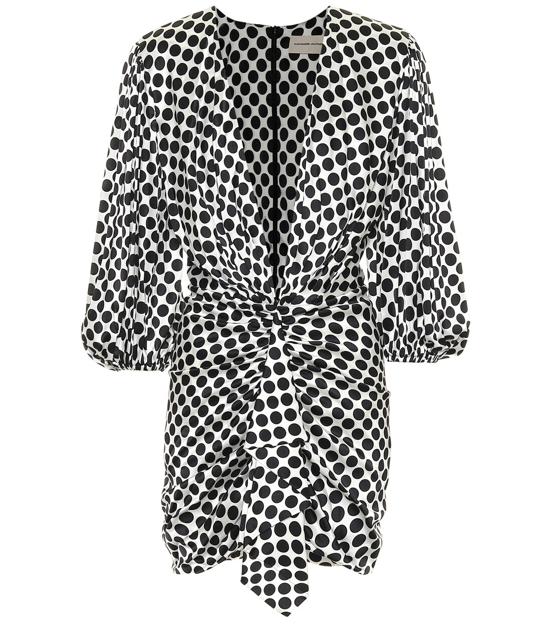 Polka-dot satin minidress | Alexandre Vauthier