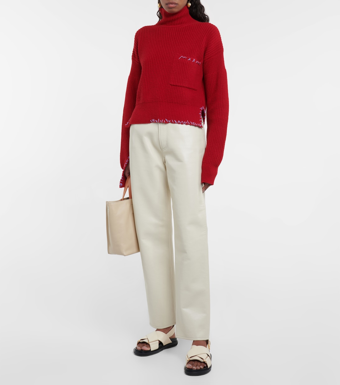 Sandali Fussbett in pelle | Marni