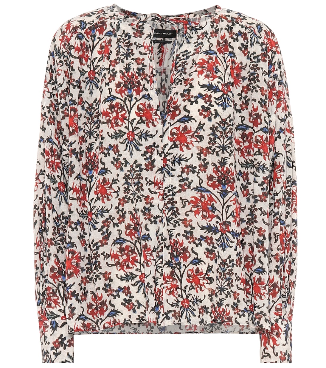 Blouse Amba imprimée en soie mélangée | Isabel Marant