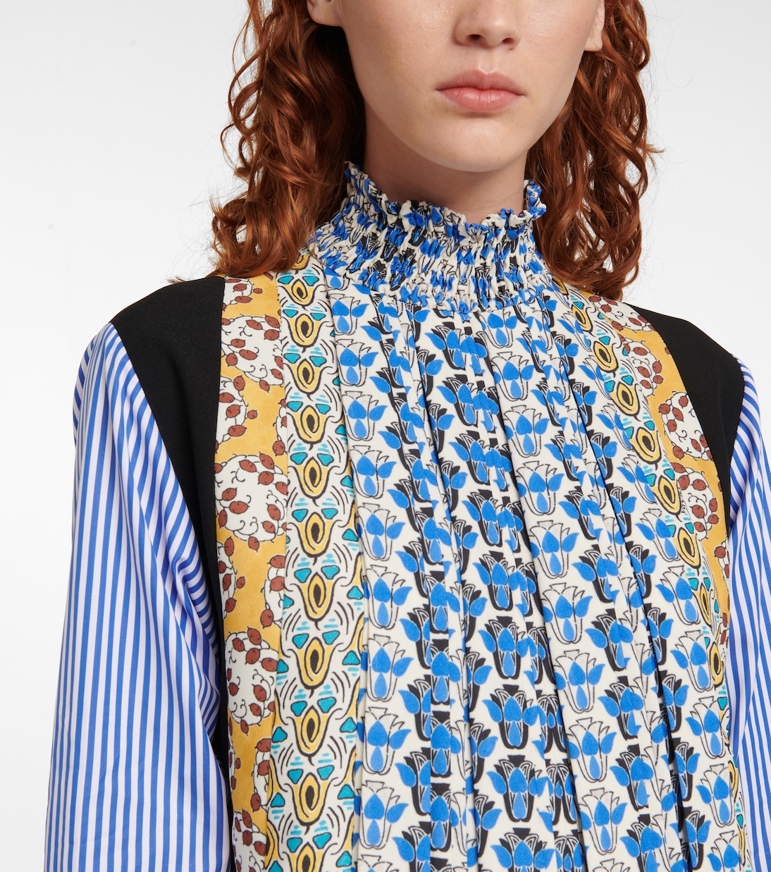 Miniabito a stampa in sablé | Prada