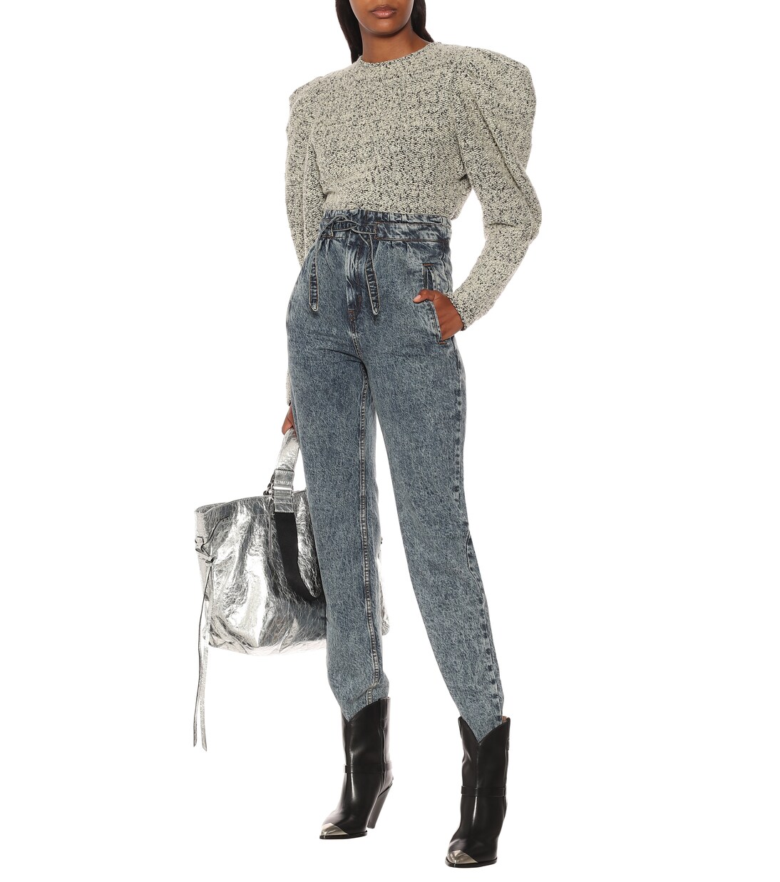 Jeans rectos Uduard de tiro alto | Isabel Marant
