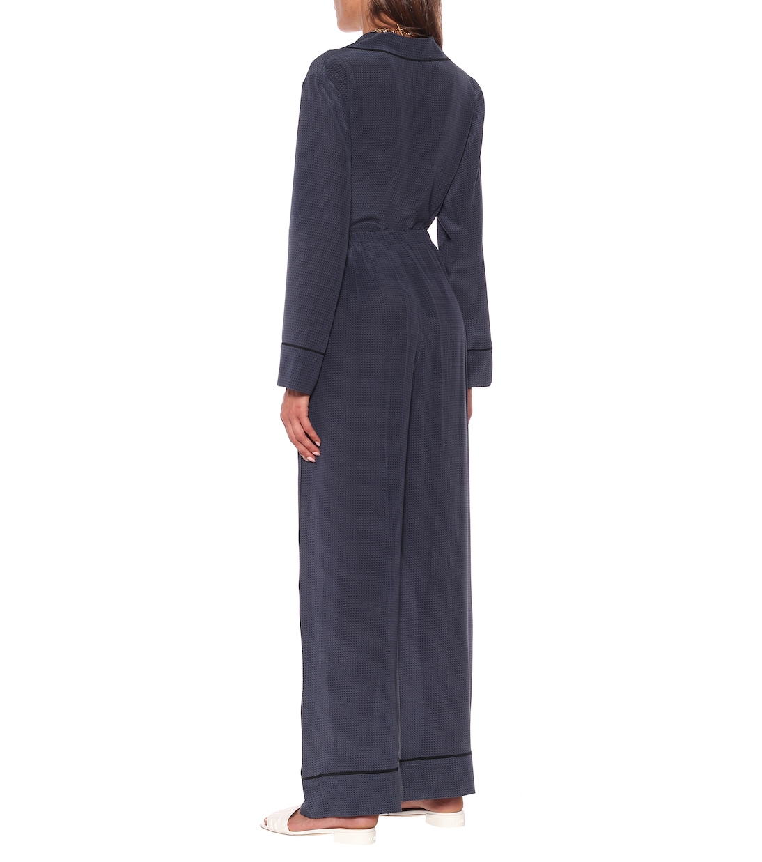 Pantalon de pyjama en soie à pois | Fendi