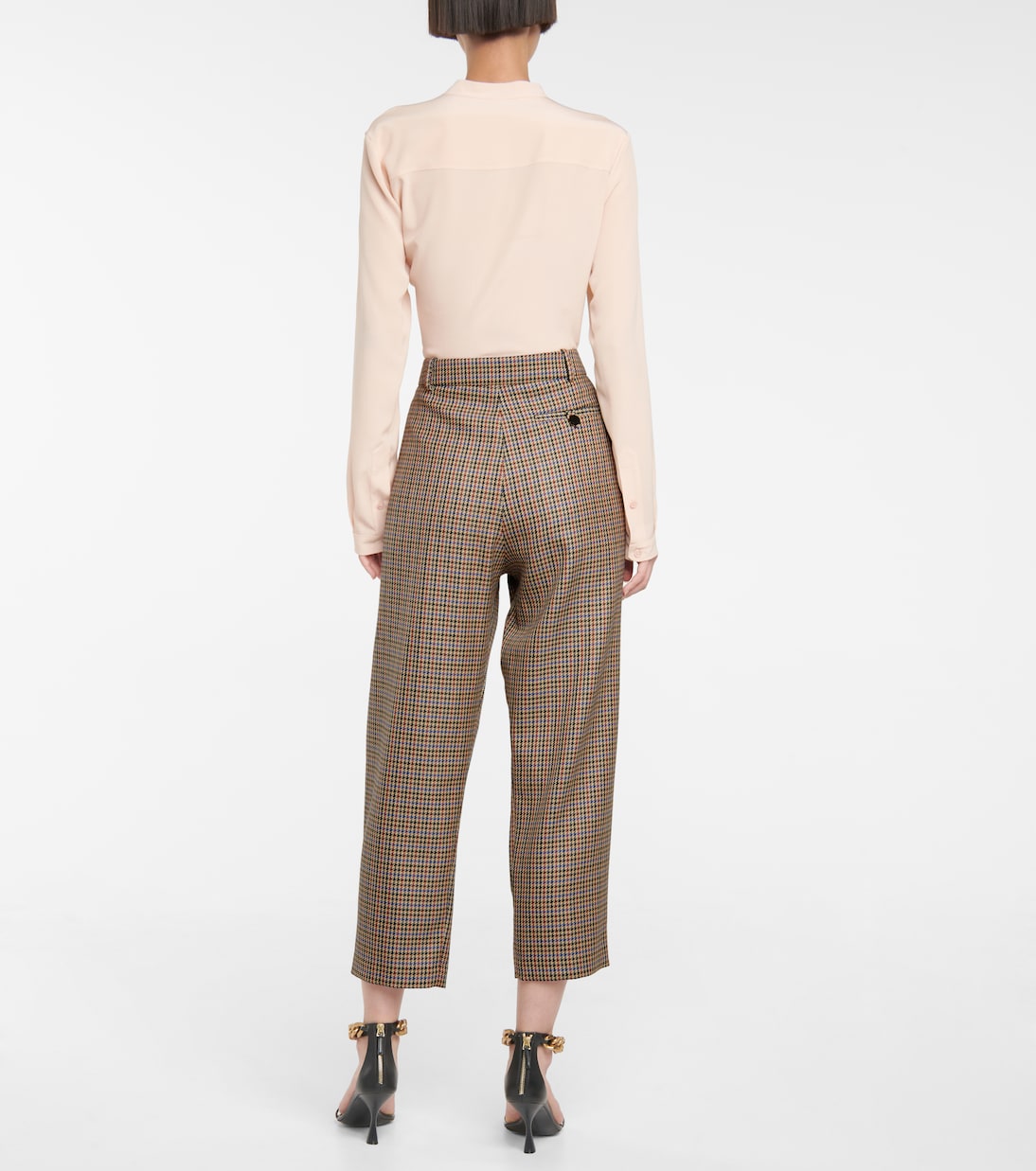 Cavalry houndstooth wool pants | Stella McCartney