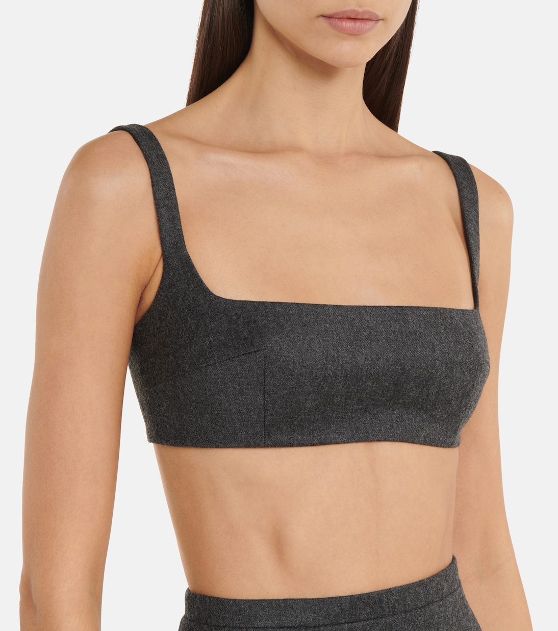 Kerrigan square-neck wool bra | Emilia Wickstead