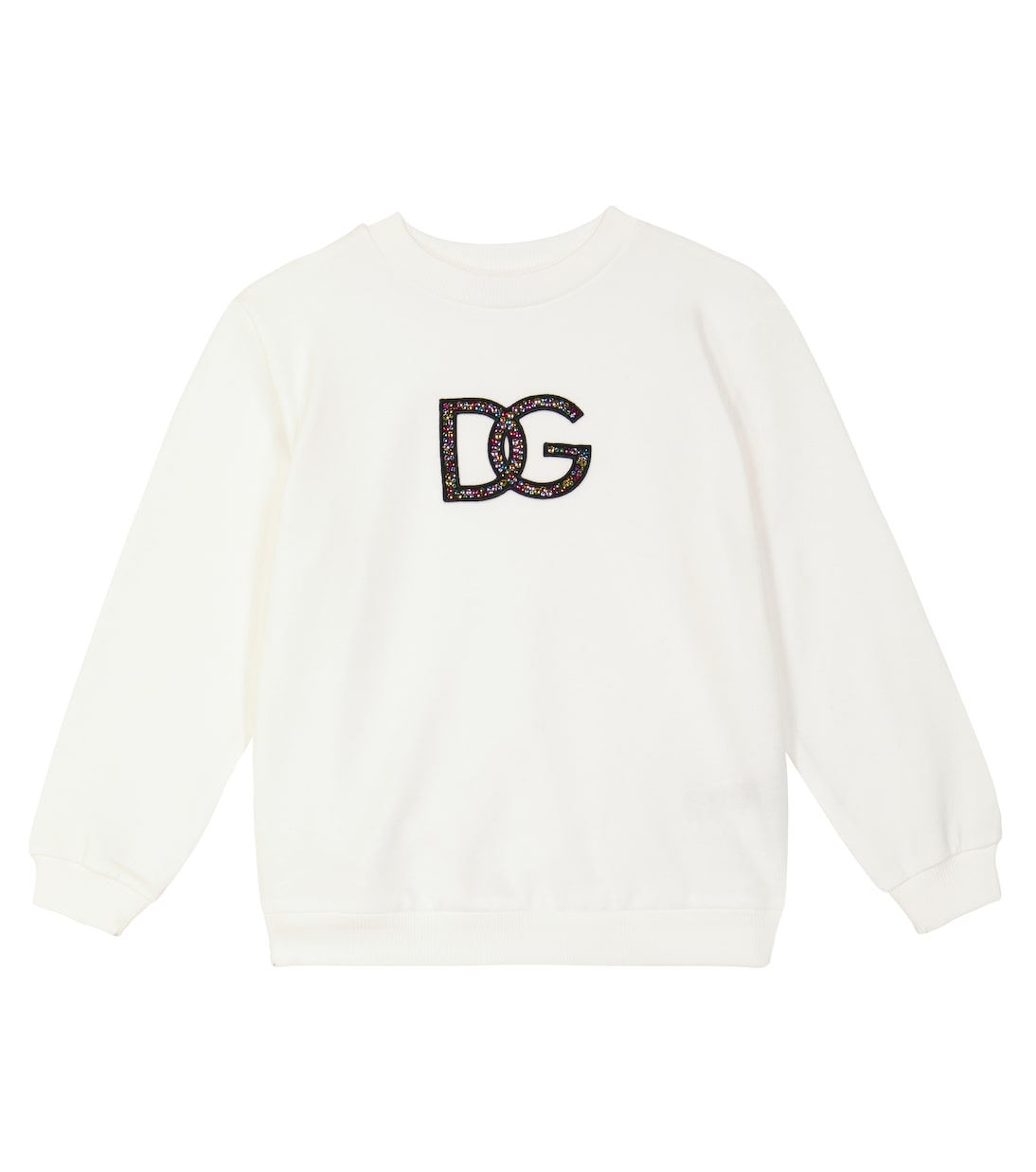 Sudadera de algodón adornada | Dolce&Gabbana Kids