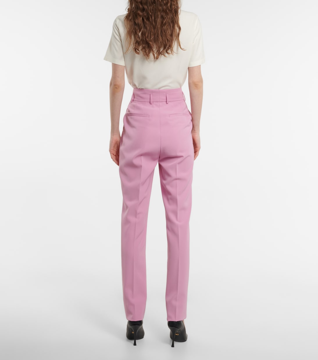 Pantaloni in twill tecnico a vita alta | Dolce&Gabbana