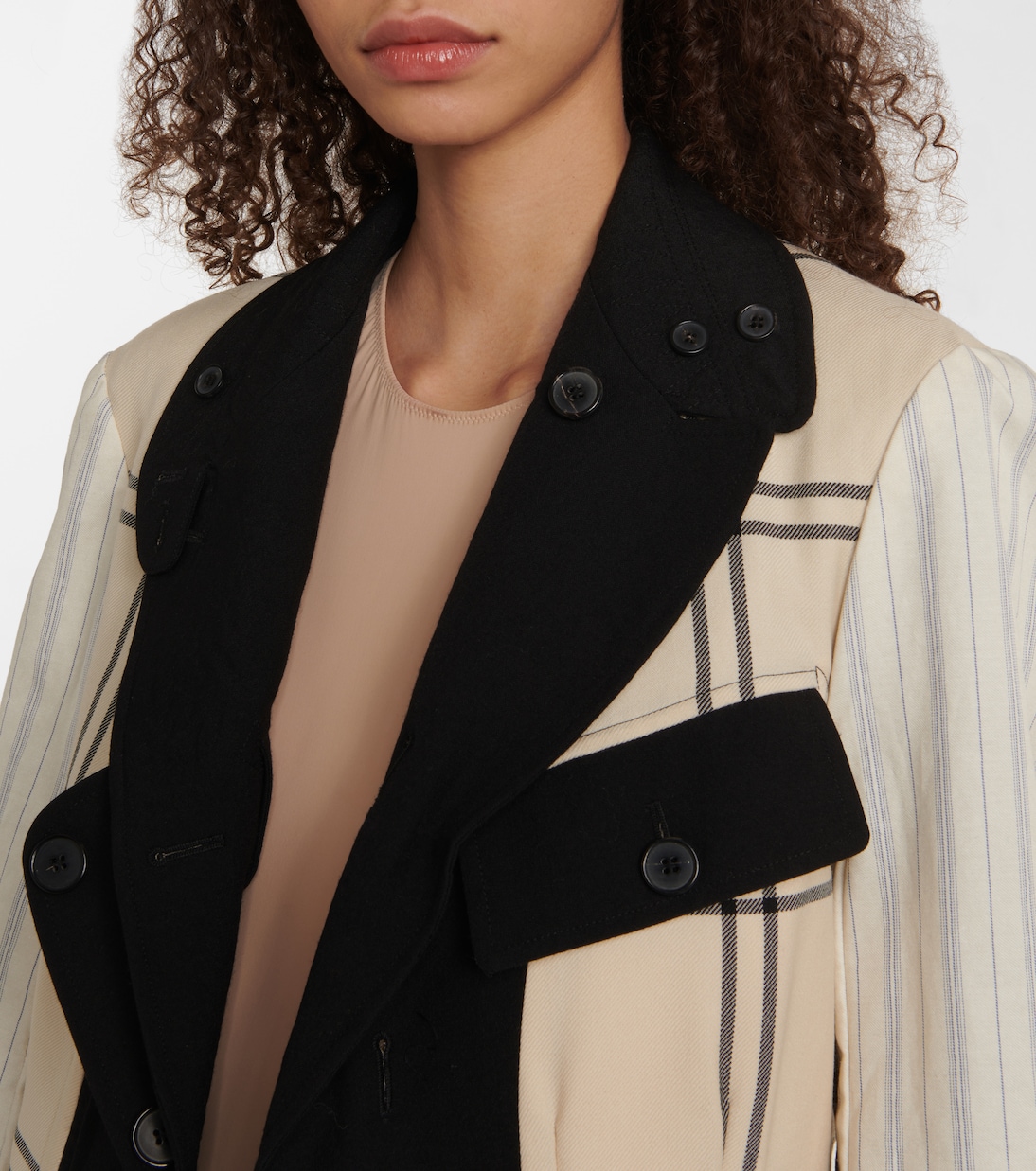 Reversible checked virgin wool jacket | Maison Margiela