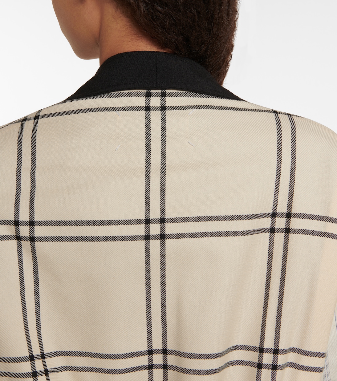 Reversible checked virgin wool jacket | Maison Margiela