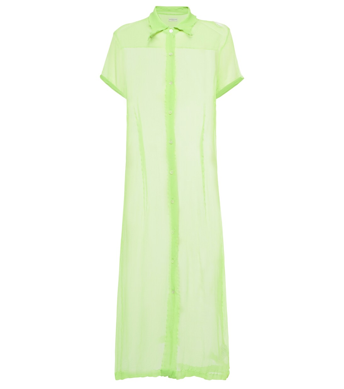 Robe chemise longue en soie | Dries Van Noten