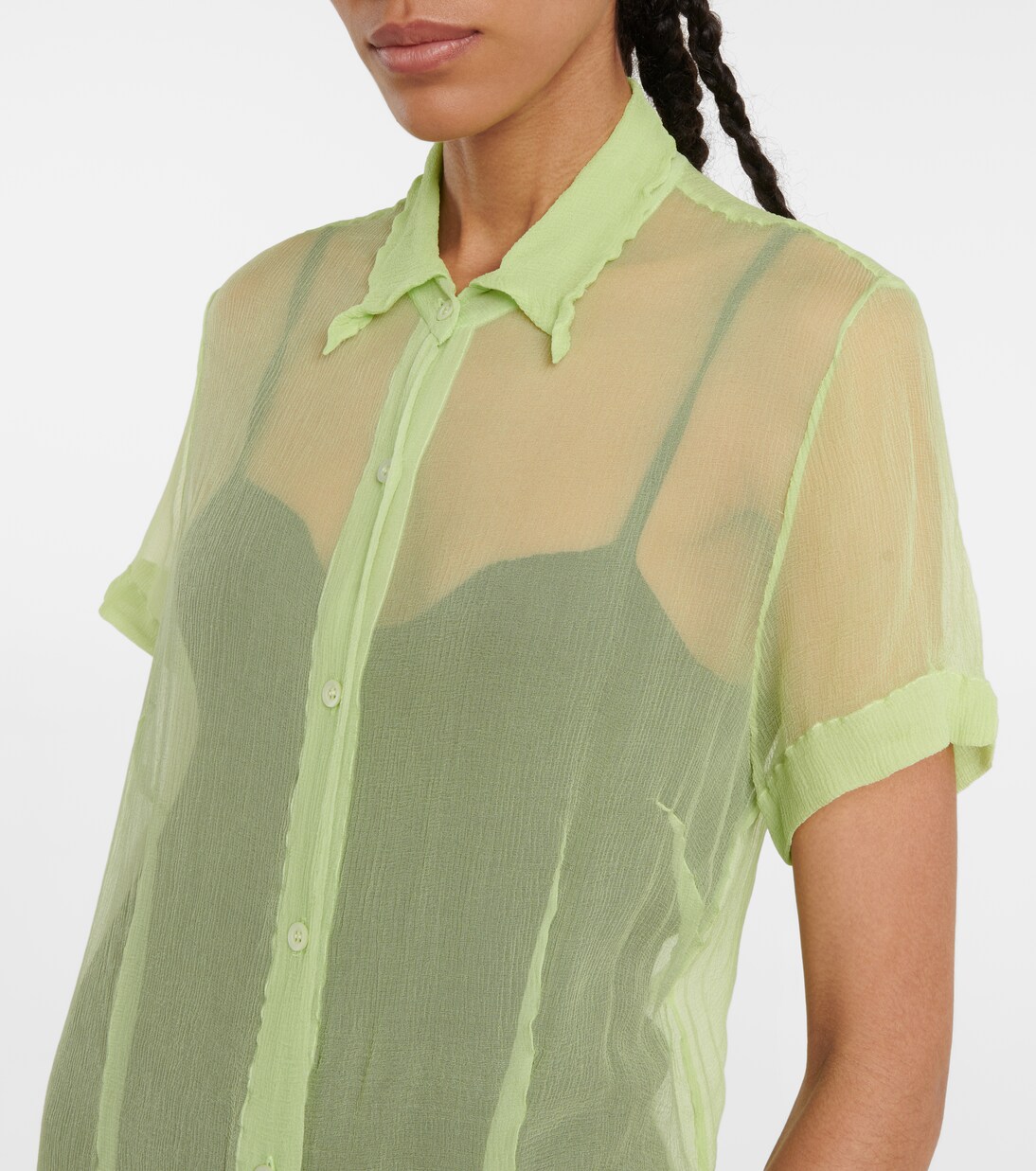 Robe chemise longue en soie | Dries Van Noten