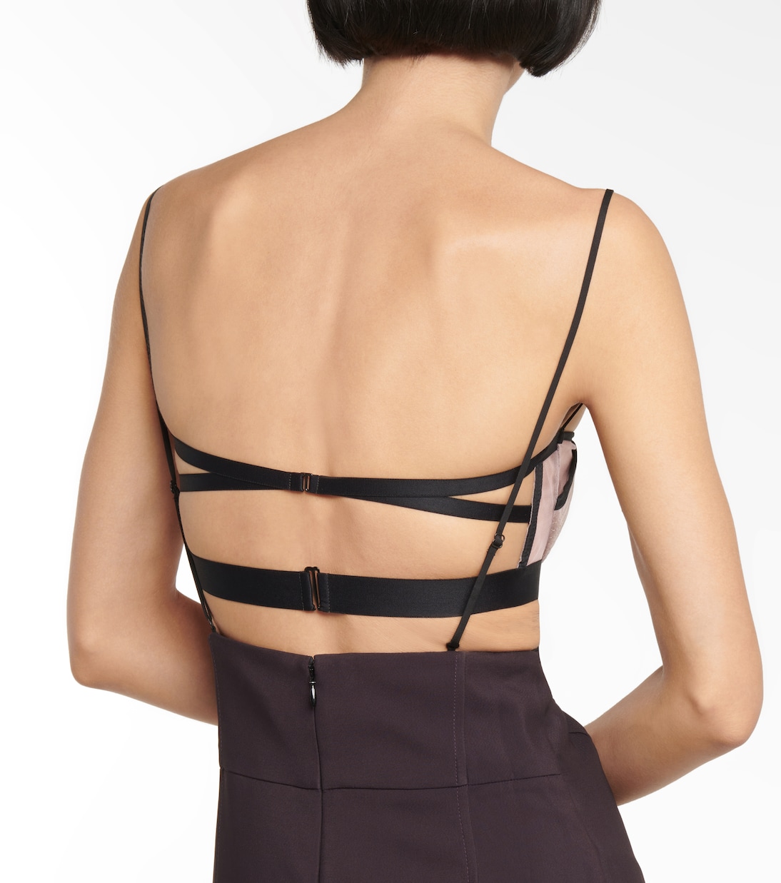 Cutout mesh-paneled minidress | Nensi Dojaka