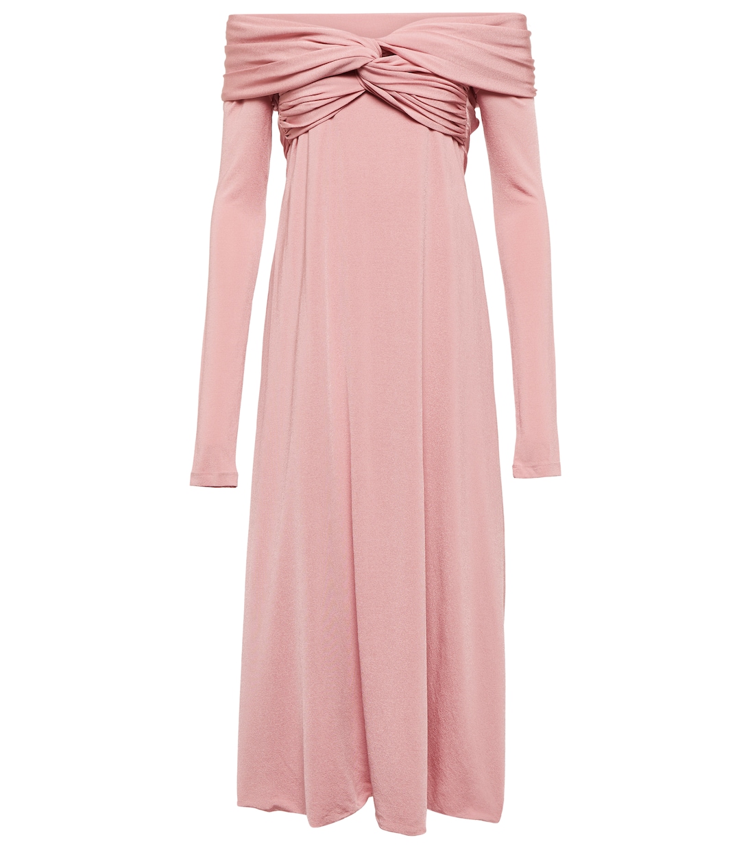 Cerna off-shoulder midi dress | Khaite
