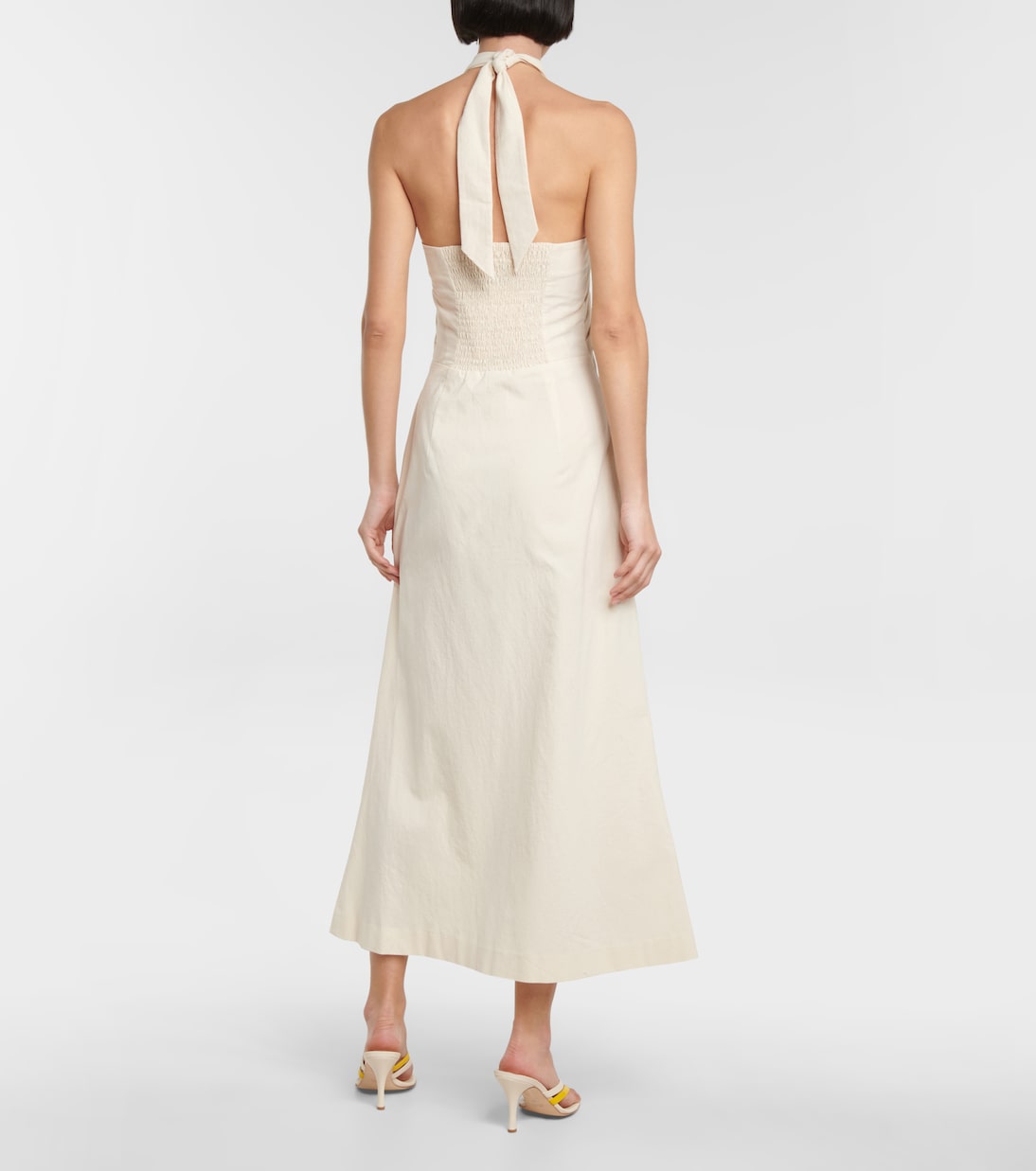 Soffio cutout halterneck midi dress | Nanushka