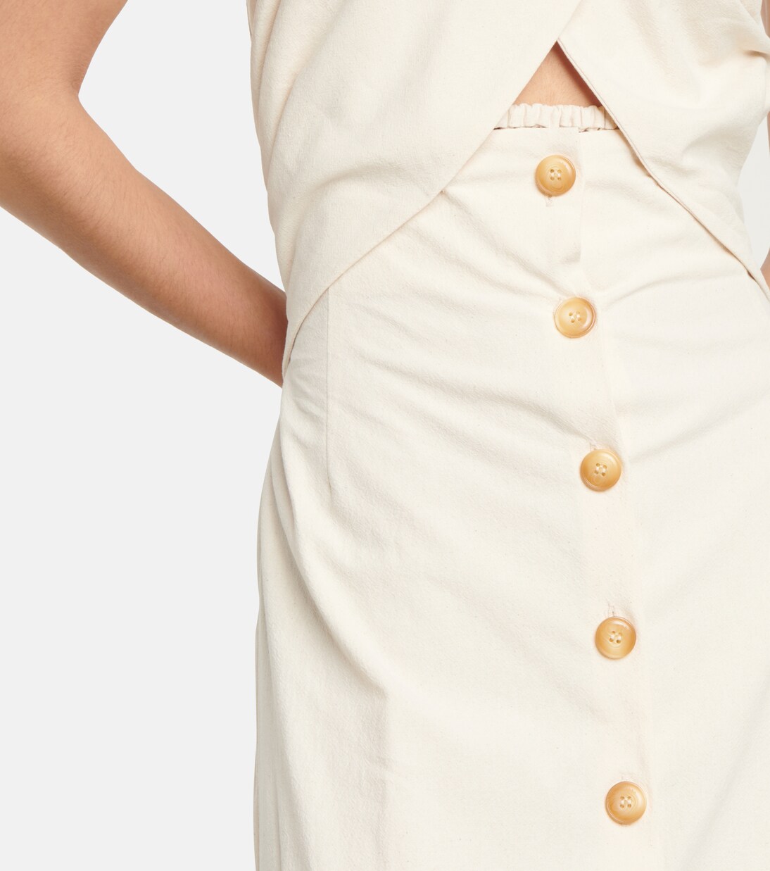Soffio cutout halterneck midi dress | Nanushka