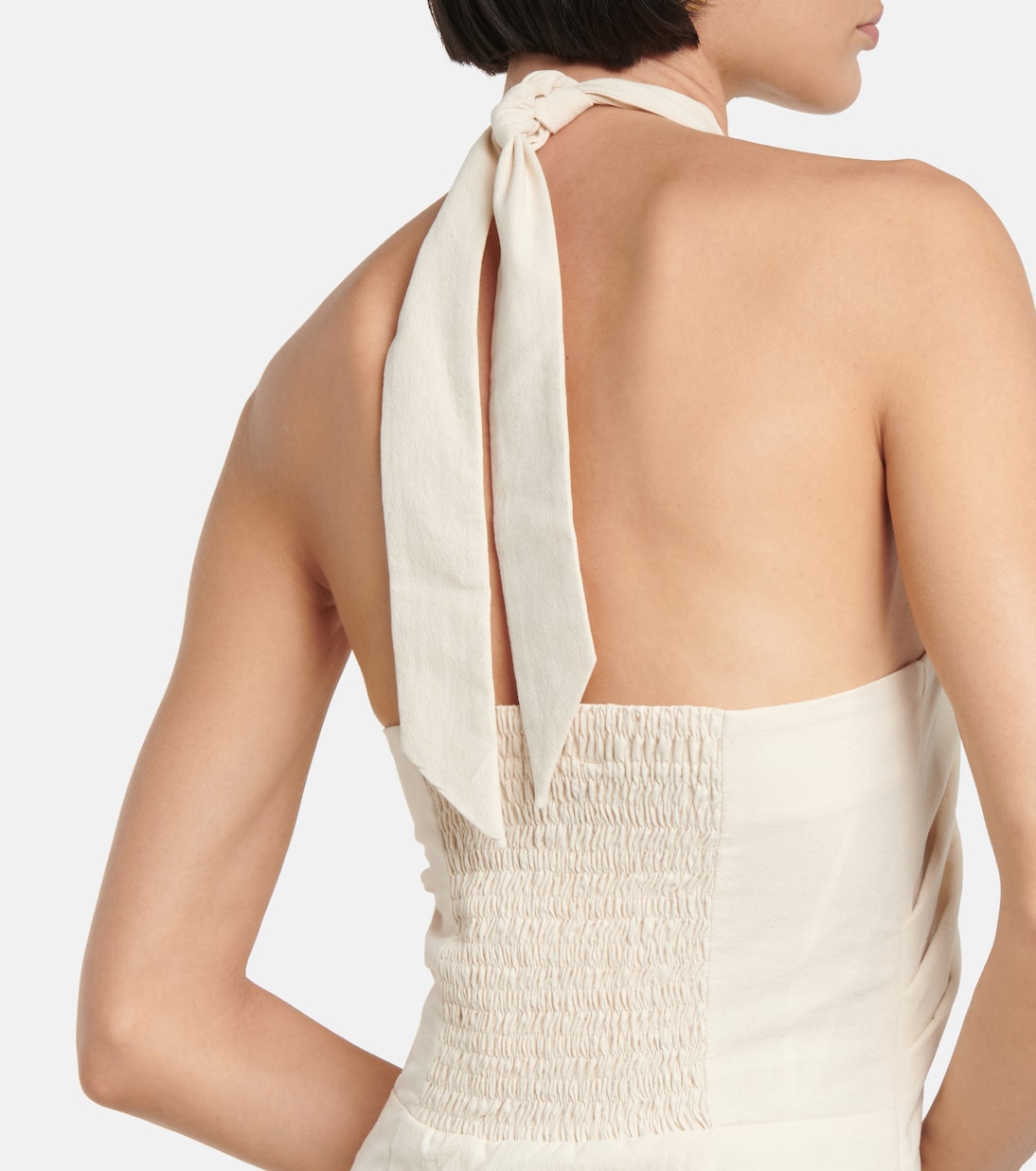 Soffio cutout halterneck midi dress | Nanushka