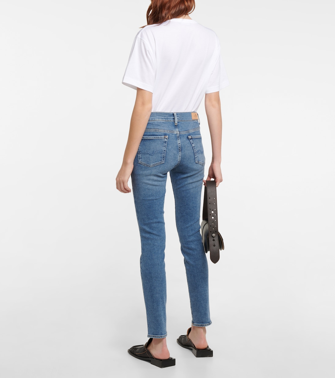 Roxanne mid-rise skinny jeans | 7 For All Mankind