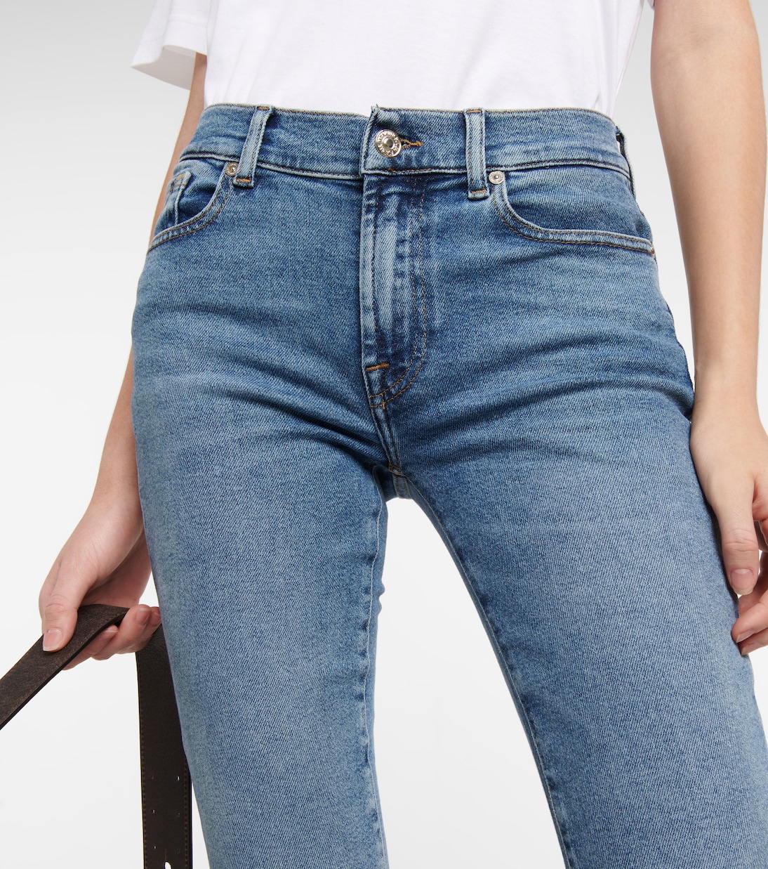Roxanne mid-rise skinny jeans | 7 For All Mankind