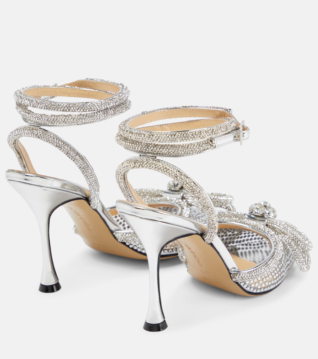 Double Bow embellished PVC pumps | Mach & Mach