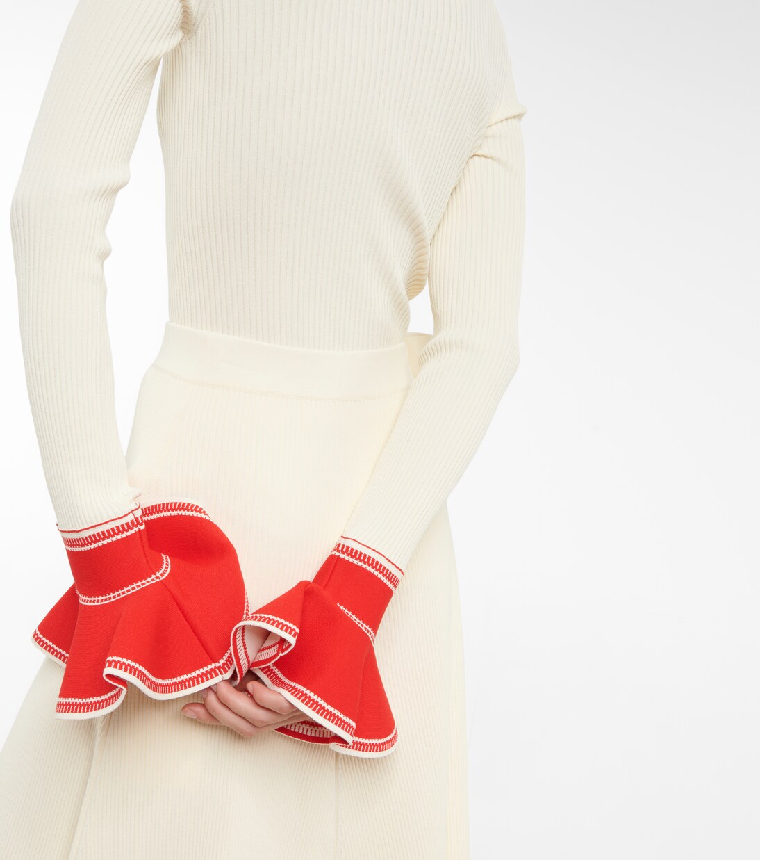 Top aus Rippstrick | Jil Sander