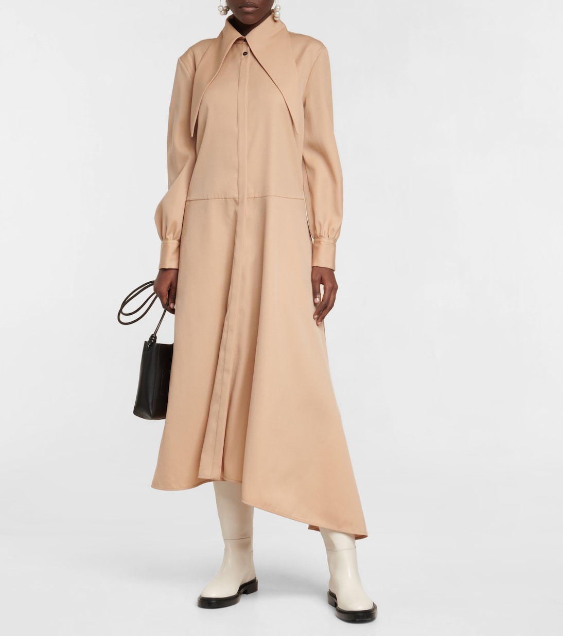 Botas altas de piel con paneles | Jil Sander