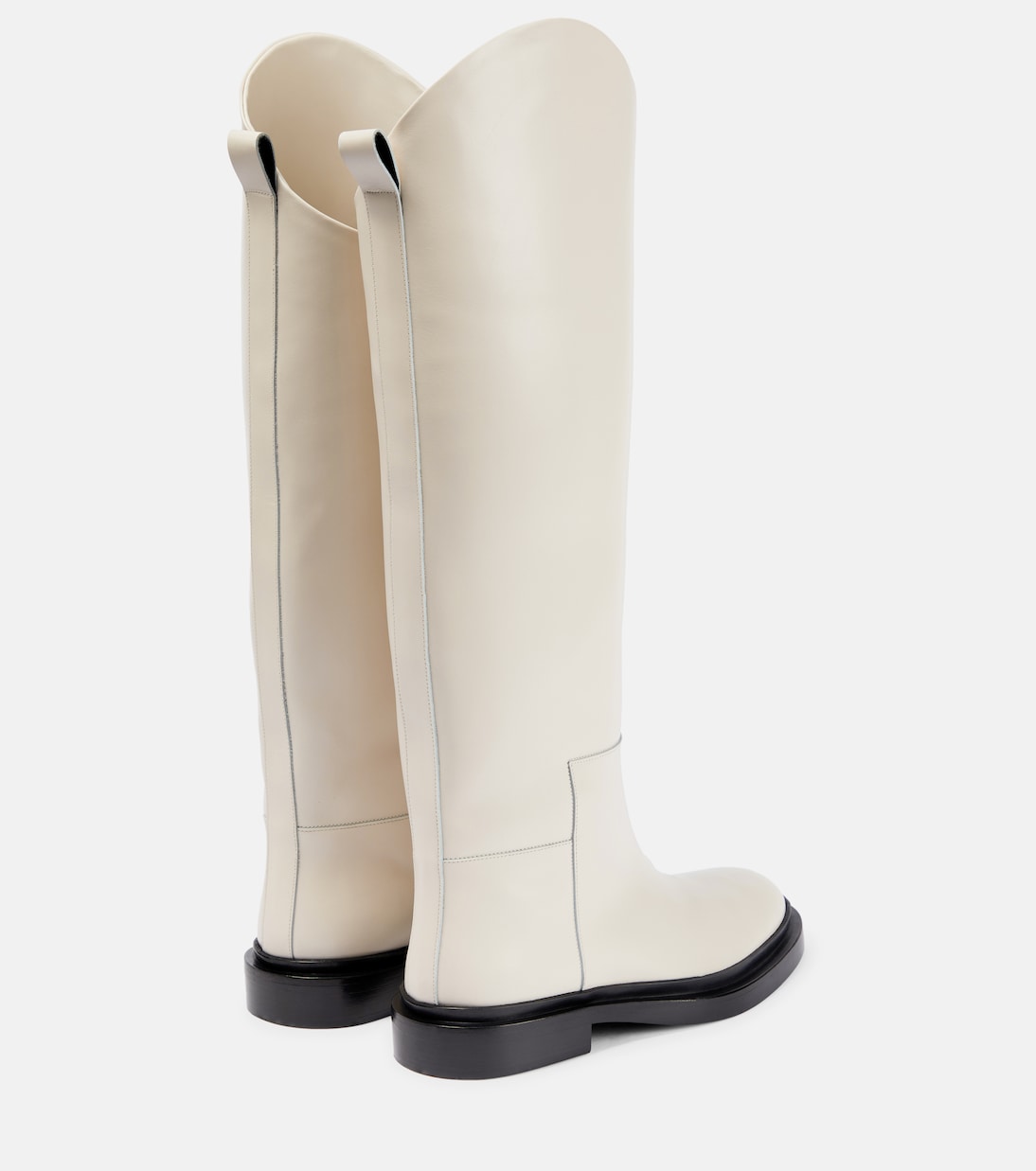 Botas altas de piel con paneles | Jil Sander