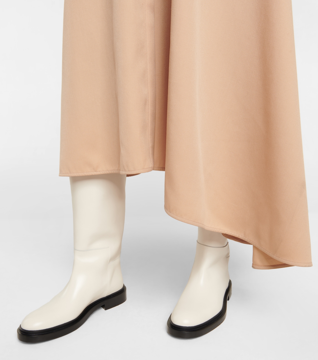 Botas altas de piel con paneles | Jil Sander